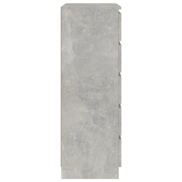vidaXL Byrå betonggrå 60x36x103 cm konstruerat trä - Byråer