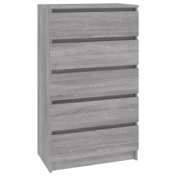 vidaXL Laatikosto harmaa Sonoma 60x36x103 cm tekninen puu -  Laatikkoarkut