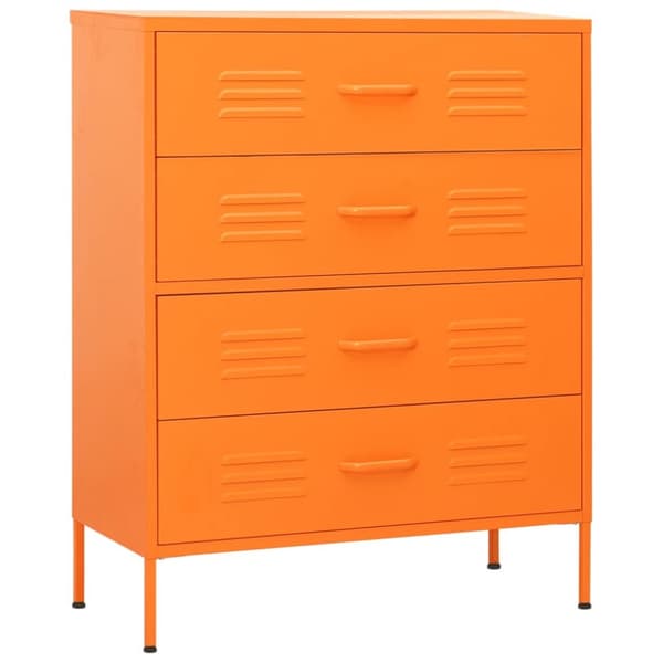 vidaXL kommode 80x35x101,5 cm Orange - Skuffemøbler