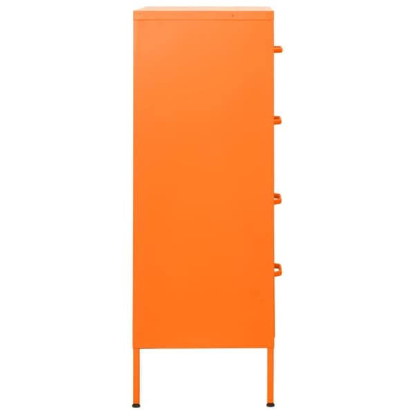 vidaXL kommode 80x35x101,5 cm Orange - Skuffemøbler