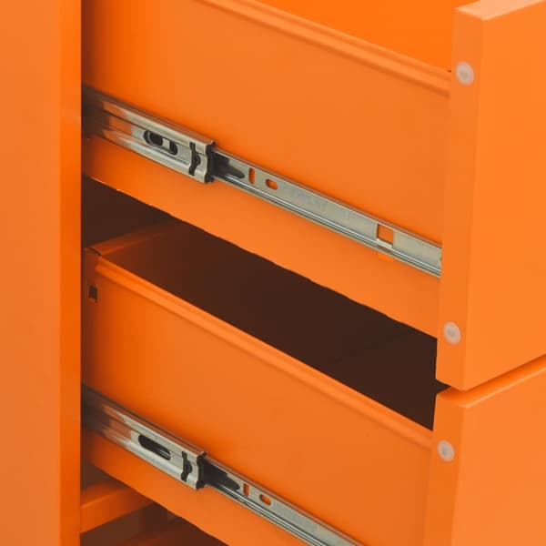 vidaXL kommode 80x35x101,5 cm Orange - Skuffemøbler