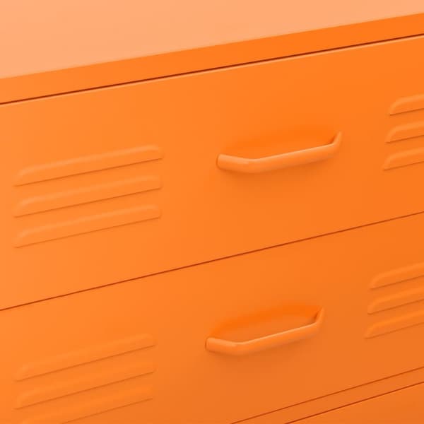 vidaXL kommode 80x35x101,5 cm Orange - Skuffemøbler