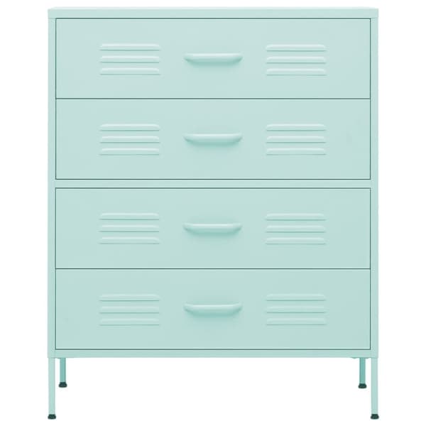 vidaXL kommode 80x35x101,5 cm Mintgrøn - Skuffemøbler