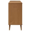 Pikkukuva 7 / 10: vidaXL Kaappi MOLDE ruskea 113x40x80 cm täysi mänty -  Laatikkoarkut