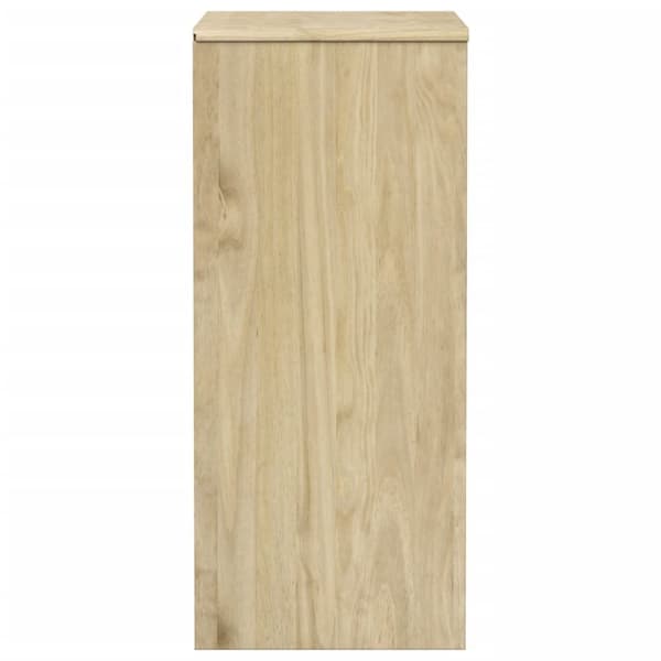 vidaXL kommode SAUDA 76,5x39x91 cm massivt fyrretræ egetræsfarve - Skuffemøbler