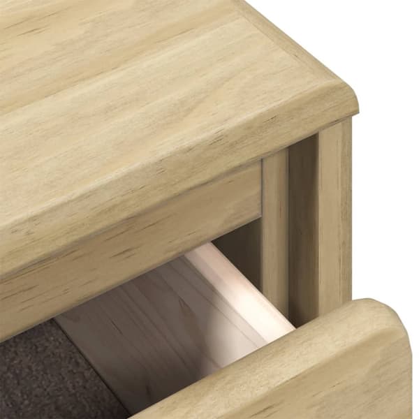 vidaXL kommode SAUDA 76,5x39x91 cm massivt fyrretræ egetræsfarve -  Skuffemøbler