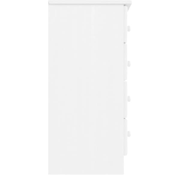 vidaXL Lipasto ALTA valkoinen 77x35x73 cm täysi mänty -  Laatikkoarkut
