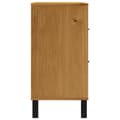 Miniatyrbillede 7 af 11: vidaXL kommode FLAM 80x40x80 cm massivt fyrretræ -  Skuffemøbler