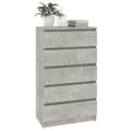 Pikkukuva 5 / 11: The Living Store Laatikosto betoninharmaa 60x36x103 cm tekninen puu -  Laatikkoarkut