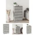Pikkukuva 1 / 11: The Living Store Laatikosto betoninharmaa 60x36x103 cm tekninen puu -  Laatikkoarkut
