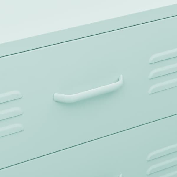 Skuffemøbler - Living kommode 80x35x101,5 cm Mintgrøn