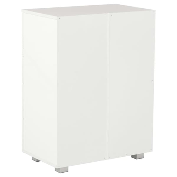 Skuffemøbler - Living skænk 60x35x80 cm spånplade hvid højglans