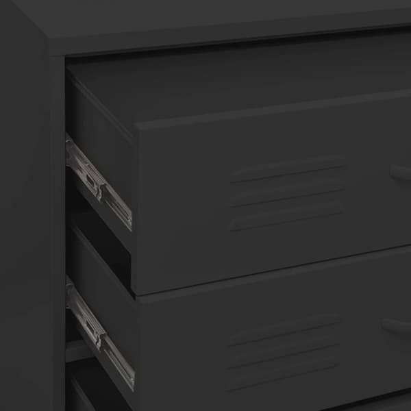 Kommode 80x35x101,5 cm Sort - Kommode - Kommoder - Home & Living