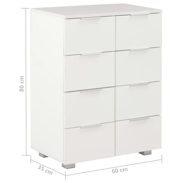Skænk 60x35x80 cm spånplade hvid højglans - Skænk - Skænke - Home & Living