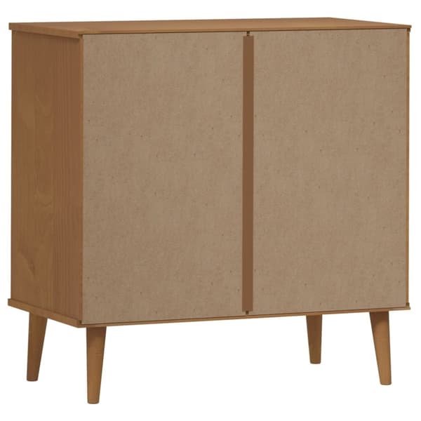 Kommode MOLDE 80x40x80 cm massivt fyrretræ brun - Skuffeskab - Skuffeskabe - Home & Living