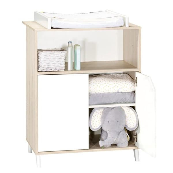 Byteskrin - Babypris - Scandi natural - 2 dörrar - 1 nisch - Trä