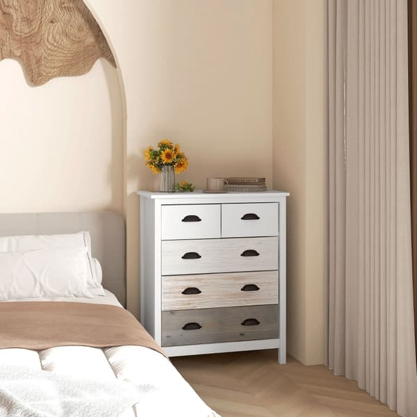 Rootz skænk - Kommode - Opbevaringsskab - Generøs opbevaring - Robust MDF & fyrretræ - Anti-Tip beskyttelse - 38D x 70W x 85H cm