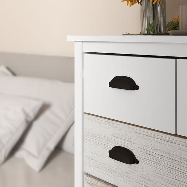 Rootz skænk - Kommode - Opbevaringsskab - Generøs opbevaring - Robust MDF & fyrretræ - Anti-Tip beskyttelse - 38D x 70W x 85H cm
