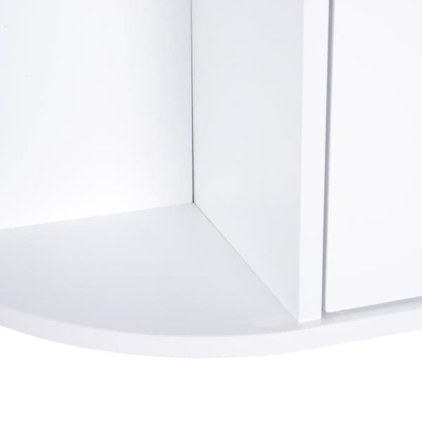 Rootz Wall Mirror Cabinet - Wall Cabinet - Mirror Cabinet - Wall Mirror - Wall Cabinet - White