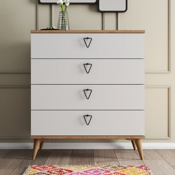 Chic Home Veera lipasto 80x45xK91 cm, beige/valkoinen