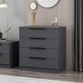 Pikkukuva 2 / 9: Chic Home Kati lipasto 72x42xK77 cm, tummanharmaa