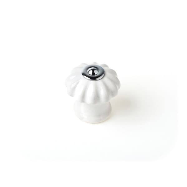 Dørhåndtag Rei e524 Hvid Metal Ø 28 x 27 mm 4 Dele