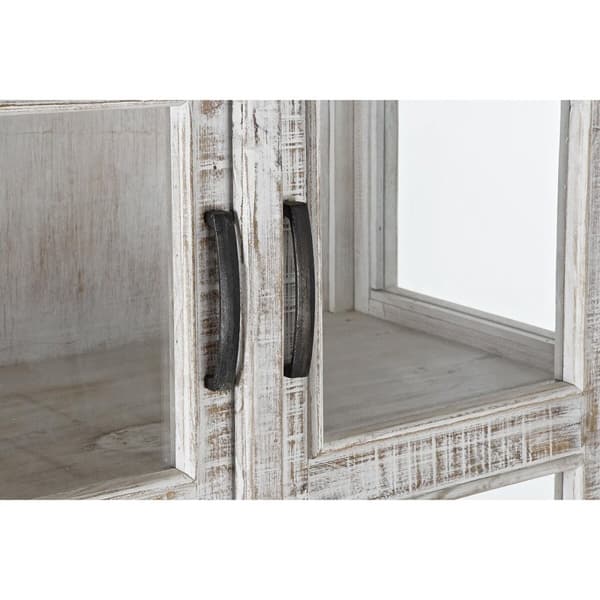 Visningsställ DKD Home Decor 90 x 45 x 180 cm Glas Mangoträ