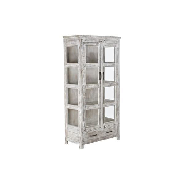 Visningsställ DKD Home Decor 90 x 45 x 180 cm Glas Mangoträ
