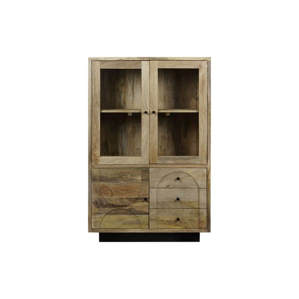 Visningsställ DKD Home Decor Glas Mangoträ 90 x 40 x 190 cm