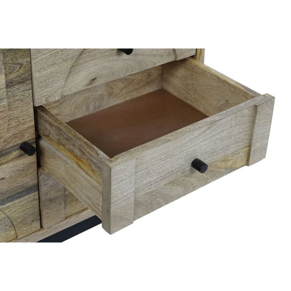 Visningsställ DKD Home Decor Glas Mangoträ 90 x 40 x 190 cm