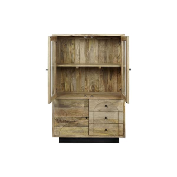 Visningsställ DKD Home Decor Glas Mangoträ 90 x 40 x 190 cm