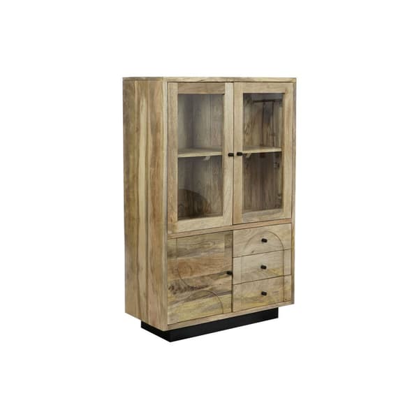 Visningsställ DKD Home Decor Glas Mangoträ 90 x 40 x 190 cm