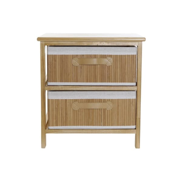 Byrå DKD Home Decor Naturell Bambu Paulowniaträ 42 x 32 x 45 cm
