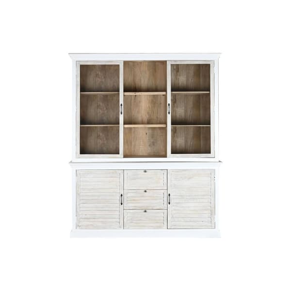 Visningsställ Home ESPRIT Glas Mangoträ 180 x 45 x 220 cm