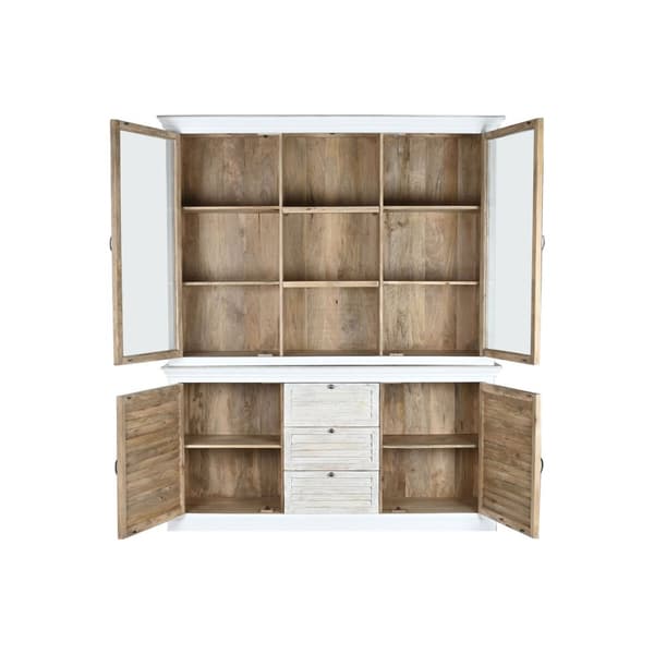 Visningsställ Home ESPRIT Glas Mangoträ 180 x 45 x 220 cm