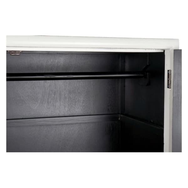 Skab DKD Home Decor Hvid Gylden Metal Poppel 120 x 50 x 175 cm