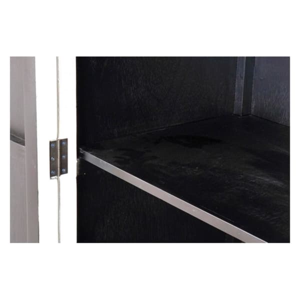 Skab DKD Home Decor Hvid Gylden Metal Poppel 120 x 50 x 175 cm