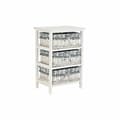 Miniatyrbillede 1 af 6: Kommode DKD Home Decor Blå Hvid flet Paulonia træ 40 x 29 x 59 cm