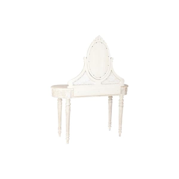 Spiller DKD Home Decor 114 x 44 x 141 cm Hvid Beige Mangotræ Træ MDF