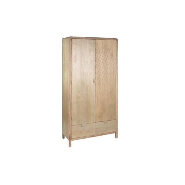 Garderobeskab DKD Home Decor Natur Fyrretræ Træ MDF 90 x 40 x 180 cm