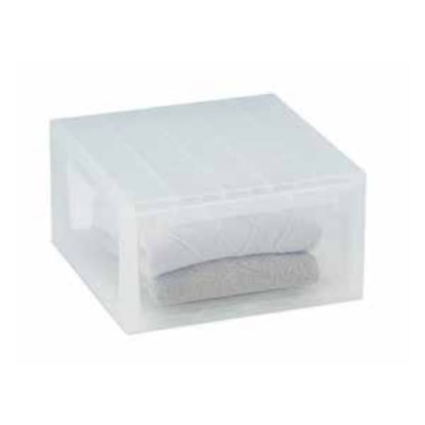 Kommode Terry LightDrawer L MULTIFUNKTIONEL Hvid Gennemsigtig polypropylen Plastik 39,6 x 39 x 21,3 cm