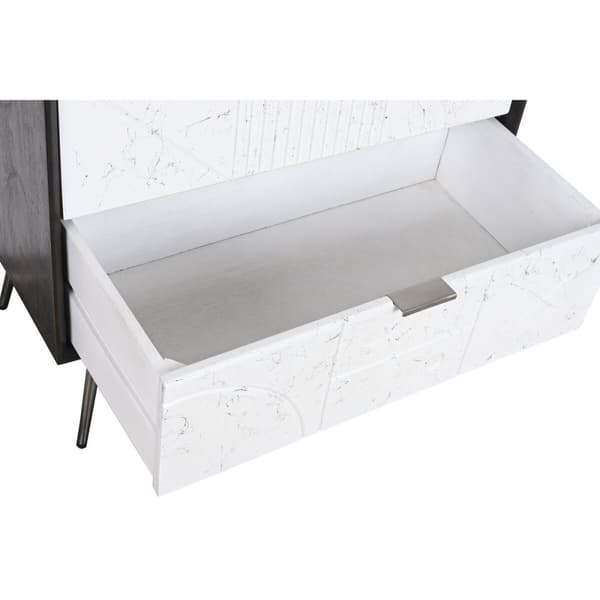 Kommode DKD Home Decor 70 x 40 x 105 cm Hvid Mørkebrun Mangotræ