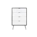Miniatyrbillede 2 af 6: Kommode DKD Home Decor 70 x 40 x 105 cm Hvid Mørkebrun Mangotræ