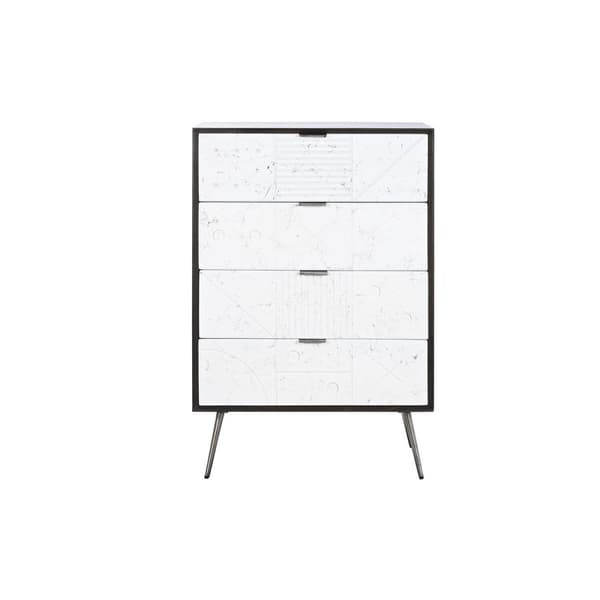 Kommode DKD Home Decor 70 x 40 x 105 cm Hvid Mørkebrun Mangotræ