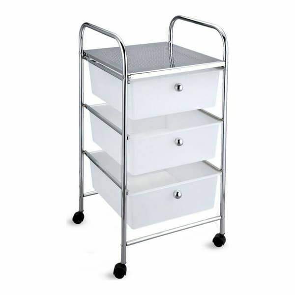 Kommode Confortime Metal Med hjul Plastik 33 x 32,5 x 65 cm (2 enheder)