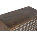 Miniatyrbillede 2 af 7: Kommode Home ESPRIT Brun Sort Sølvfarvet Mangotræ Spejl Indianer mand 80 x 38 x 80 cm