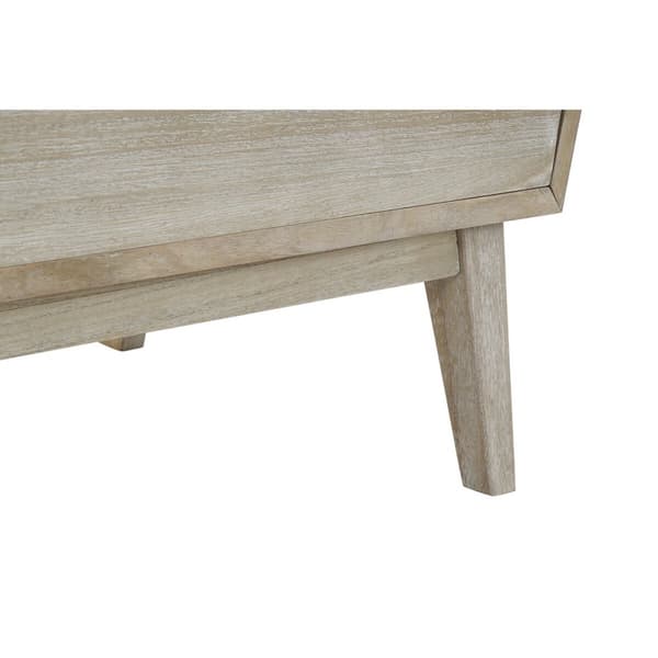 Kommode DKD Home Decor 80 x 42 x 80 cm Naturell Hvit Blad av plante