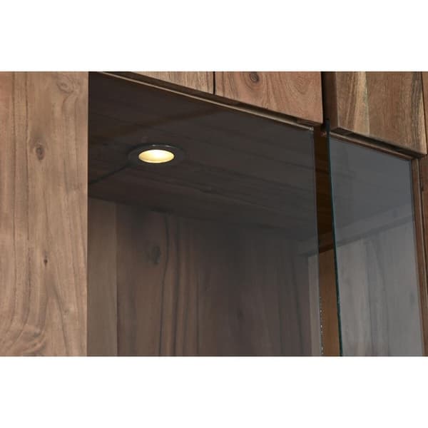 Skjermstativ DKD Home Decor 80 x 40 x 197 cm Krystall Aluminium Akasia