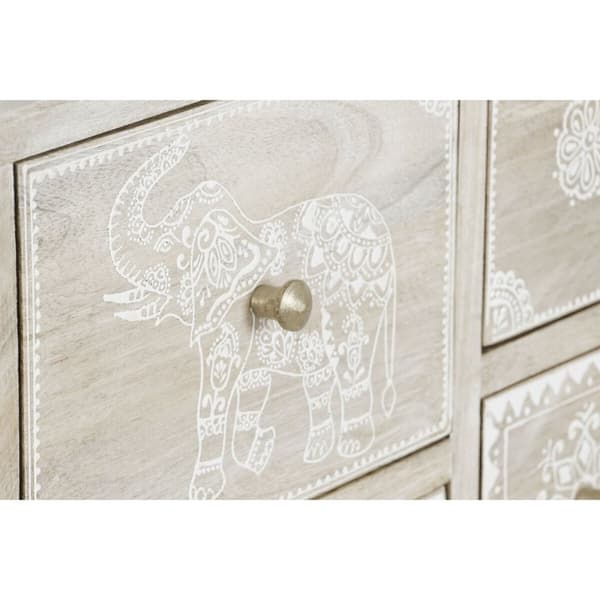 Kommode DKD Home Decor Naturell Treverk av mangotre 61 x 33,5 x 68,5 cm
