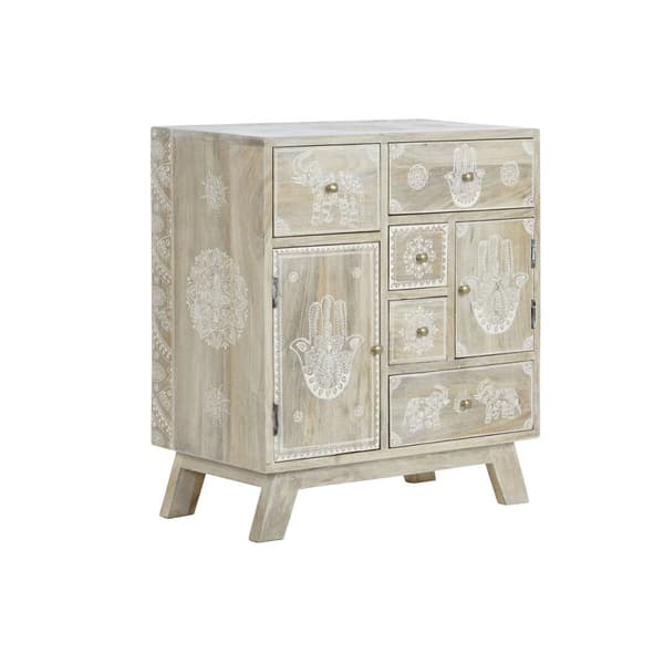 Kommode DKD Home Decor Naturell Treverk av mangotre 61 x 33,5 x 68,5 cm